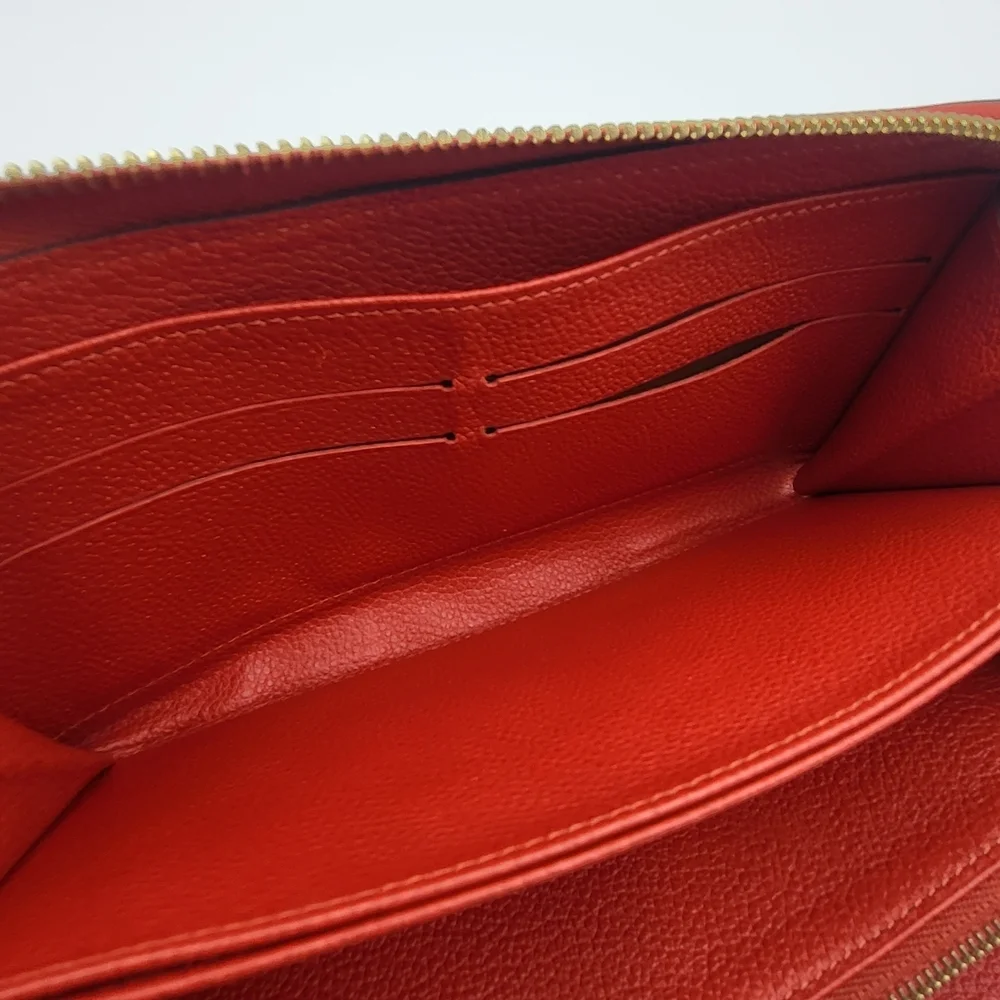 Louis Vuitton Portefeuille Clemence Empreinte Long Zippy Wallet,, authentic!!
